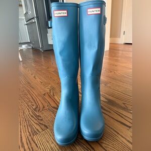 Blue Tall Rain Boots